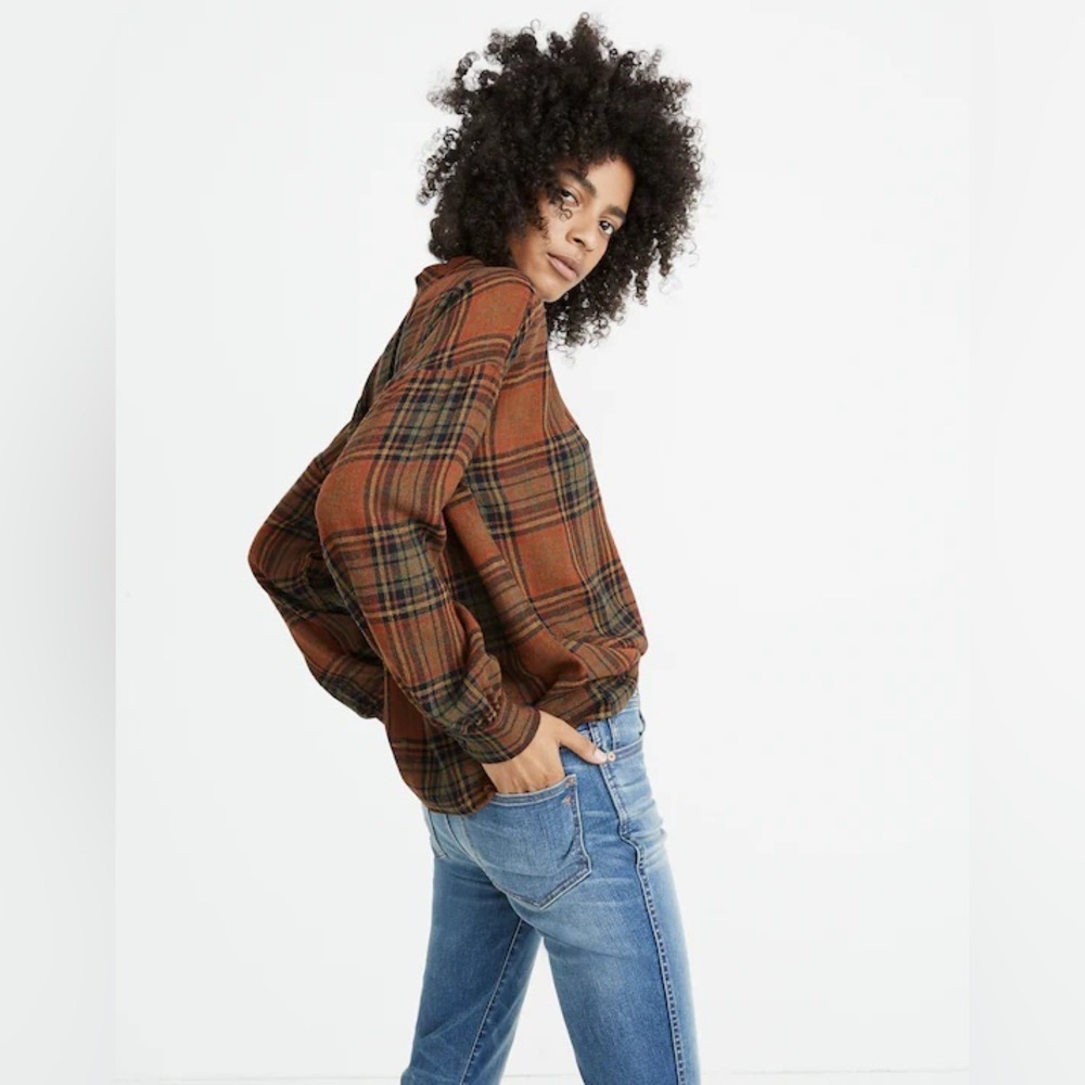Madewell Highroad Popover Shirt in Brentford Plaid